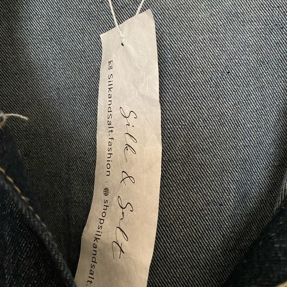 Silk & Salt Women’s Denim Jean Jacket Sz M NWT - Picture 6 of 7